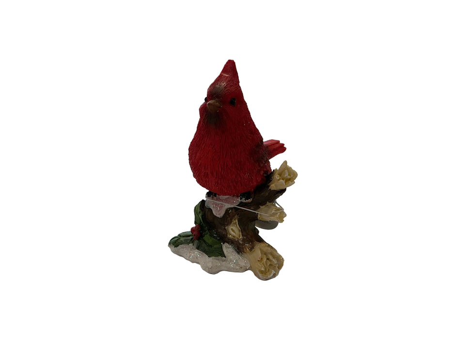 5" Cardinal On Log W/Berries