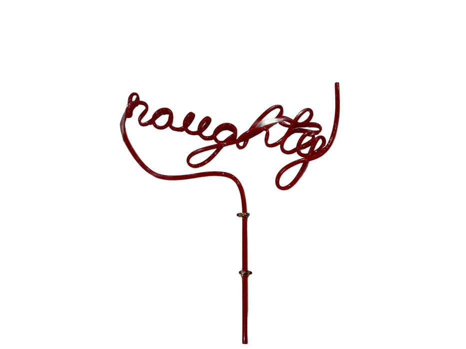 Holiday Straw- Naughty