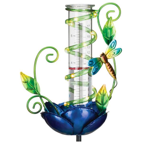 Regal Rain Gauge Solar Stake Dragonfly