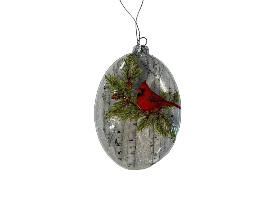 Ornament-Glass Cardinal