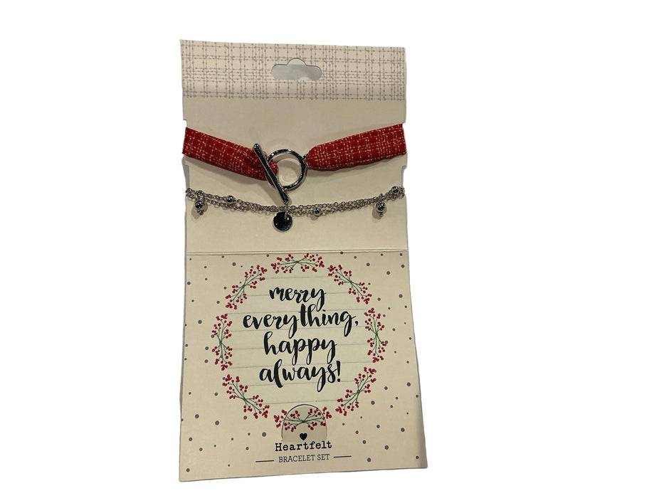 Fabric Bracelet Set-Merry