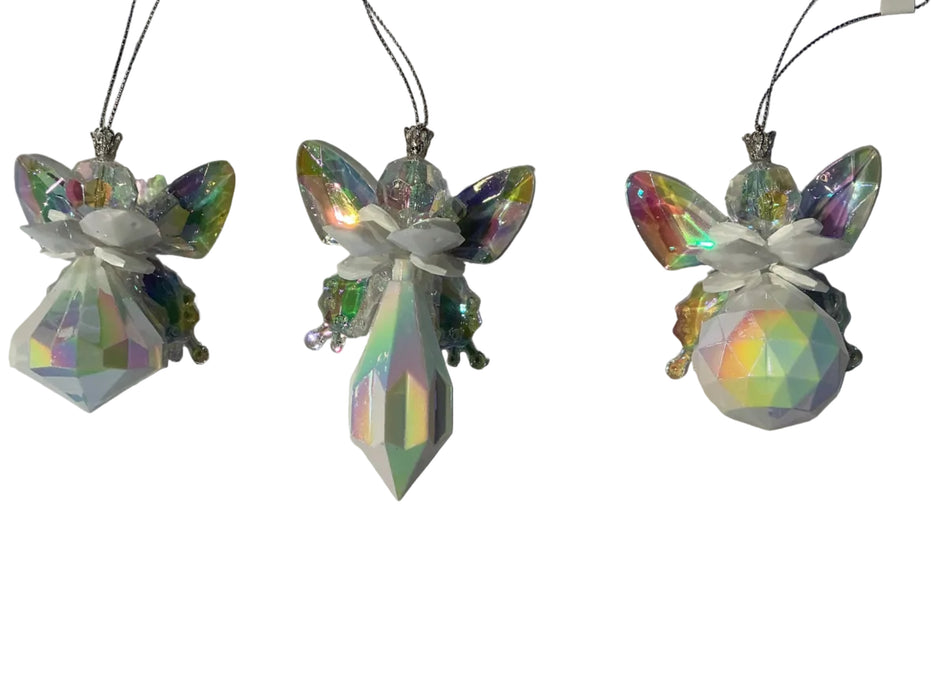 Ornament-White Opal Angel