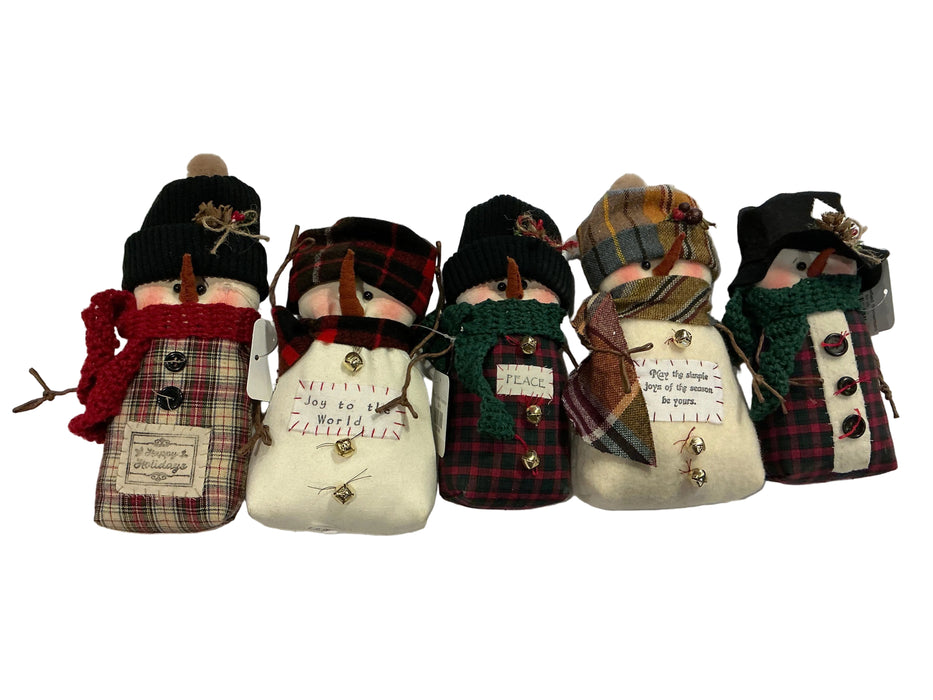 Assorted Hand Crafted Snowmen