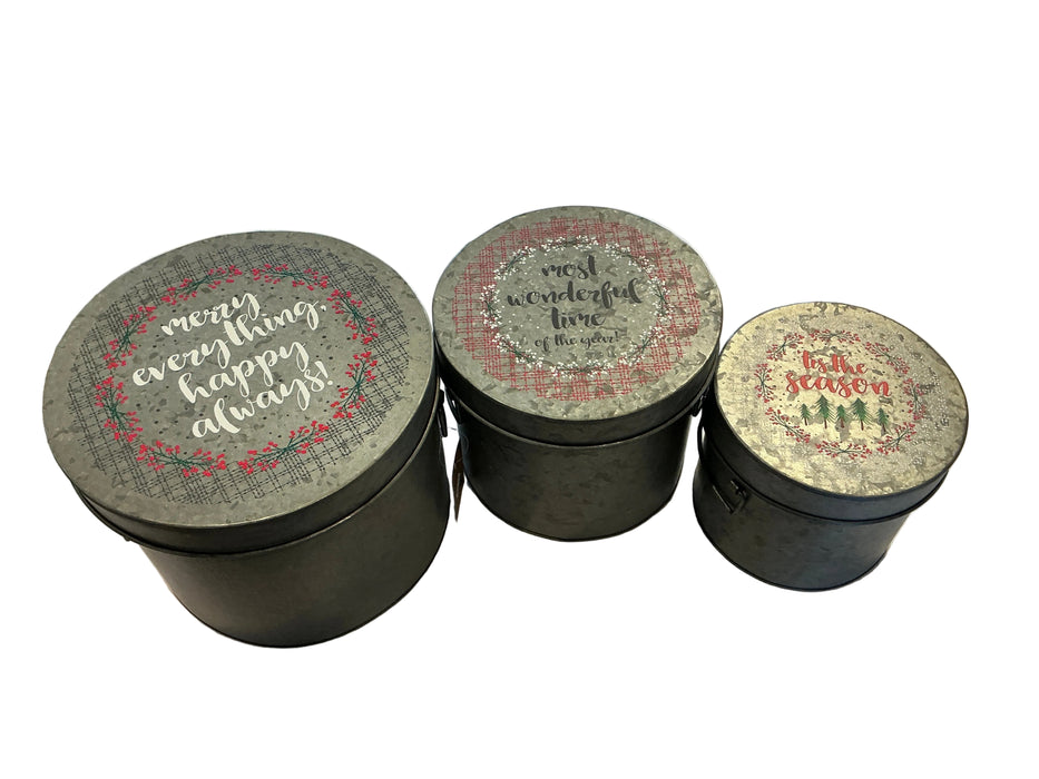 Christmas Canister 3pc