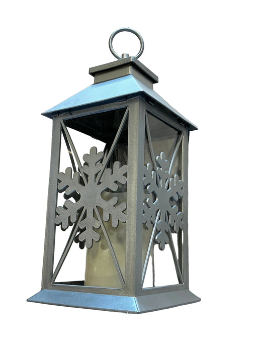 Silver Snowflake Lantern