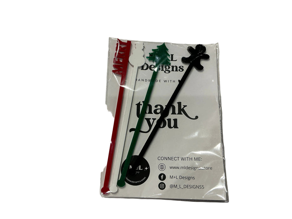 Holiday Stir Sticks 4pc