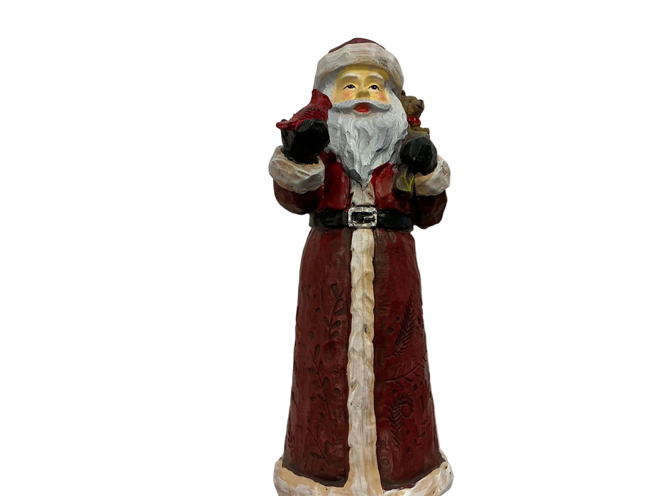 12" Red Santa Figurine