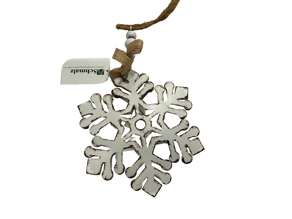 Antique White Snowflake Large
