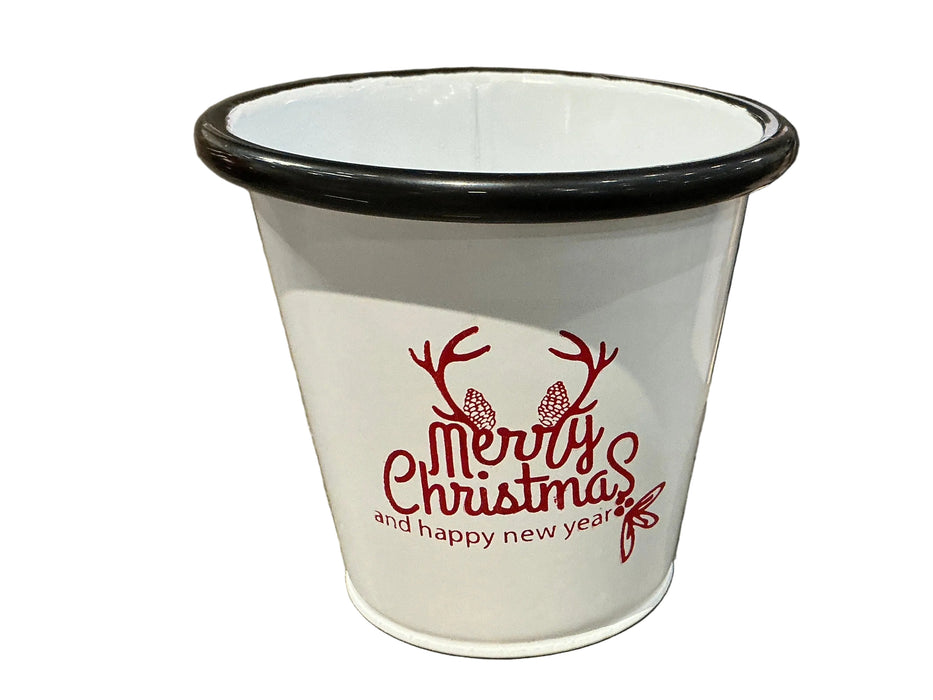 Holiday Enamel Bucket