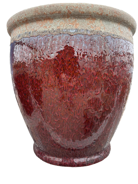 MCD 18.5" Rnd Pltr Vol Red Wine