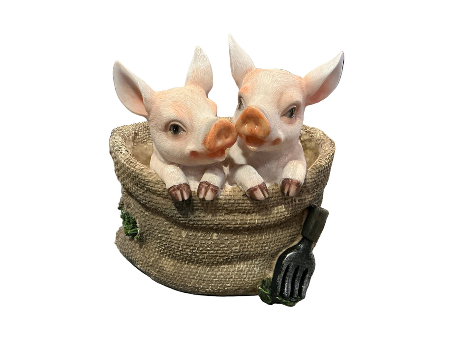 Pig Planter Brown