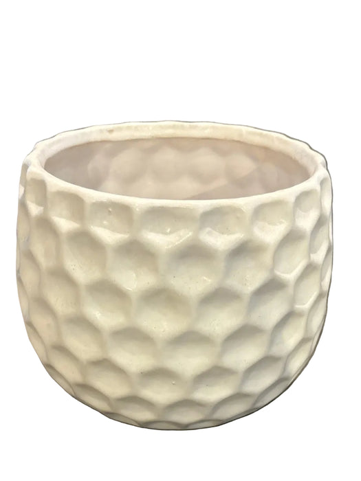 MCD 6.1" Dimpled Planter -White