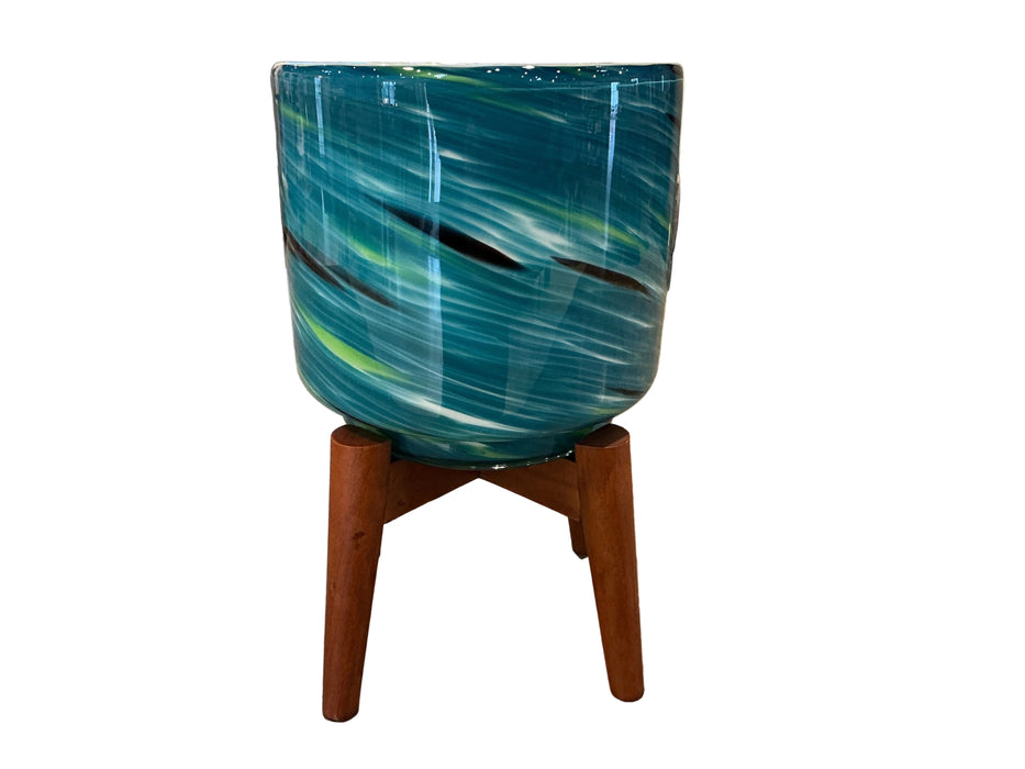 6"WatercolorGlassPotonStandB