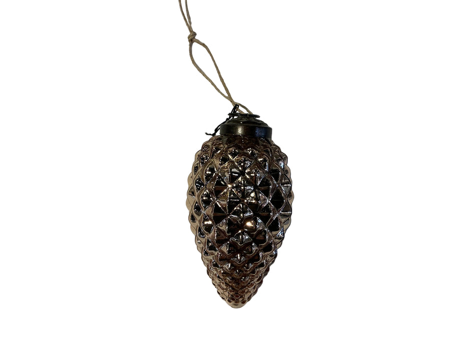 Glass Pinecone Ornament