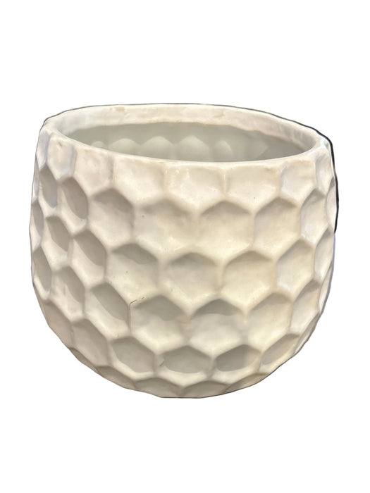 MCD 7" Dimple Pot White