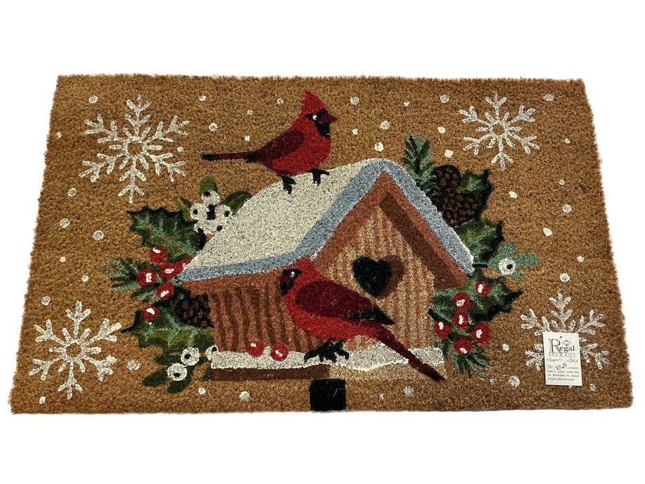 Doormat-Cardinal Birdhouse
