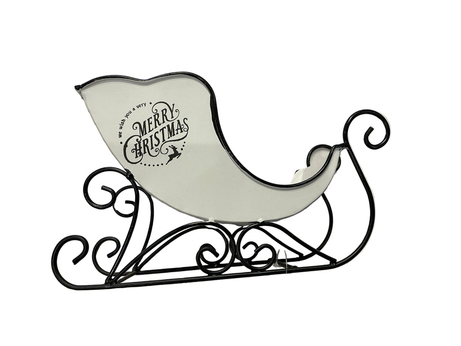 Vintage White Sleigh