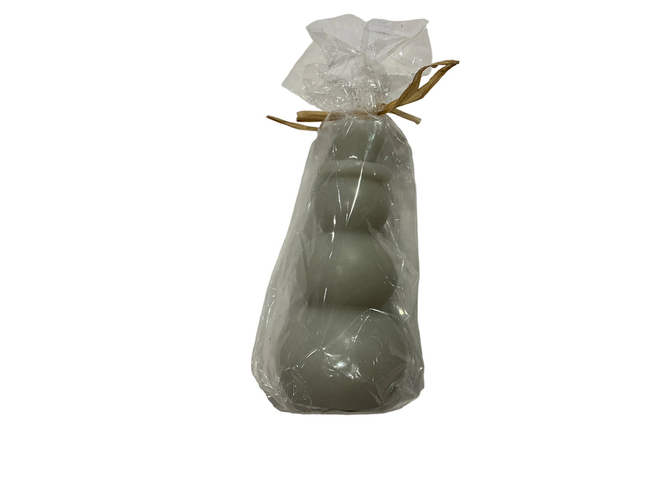 Unscented Snowman Candle
