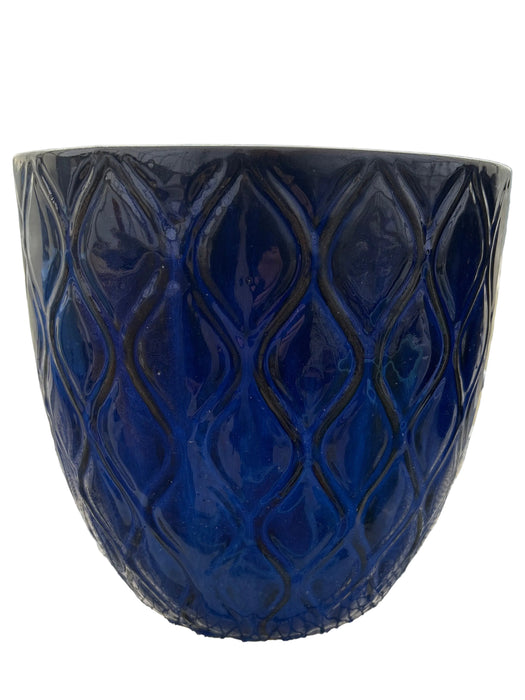 MCD 11" Diamond Planter Lt Bl