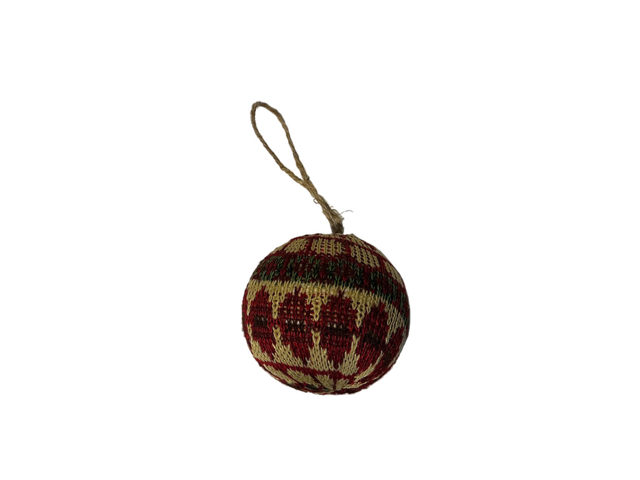 Knit Ball Ornament