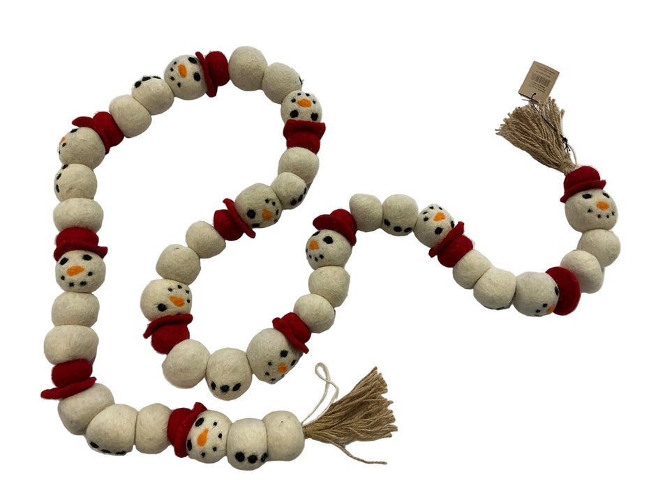 Wool Felt Snow man
