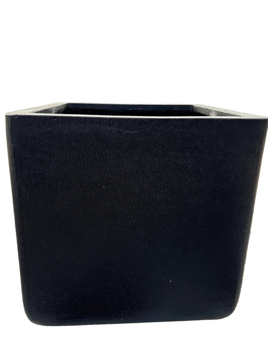 Black Square Planter 18"