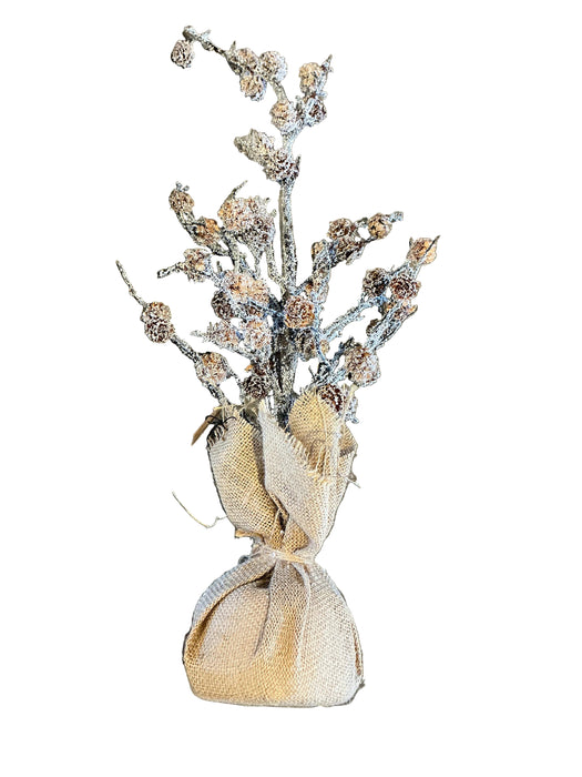 Pinecone Tree in Burlap