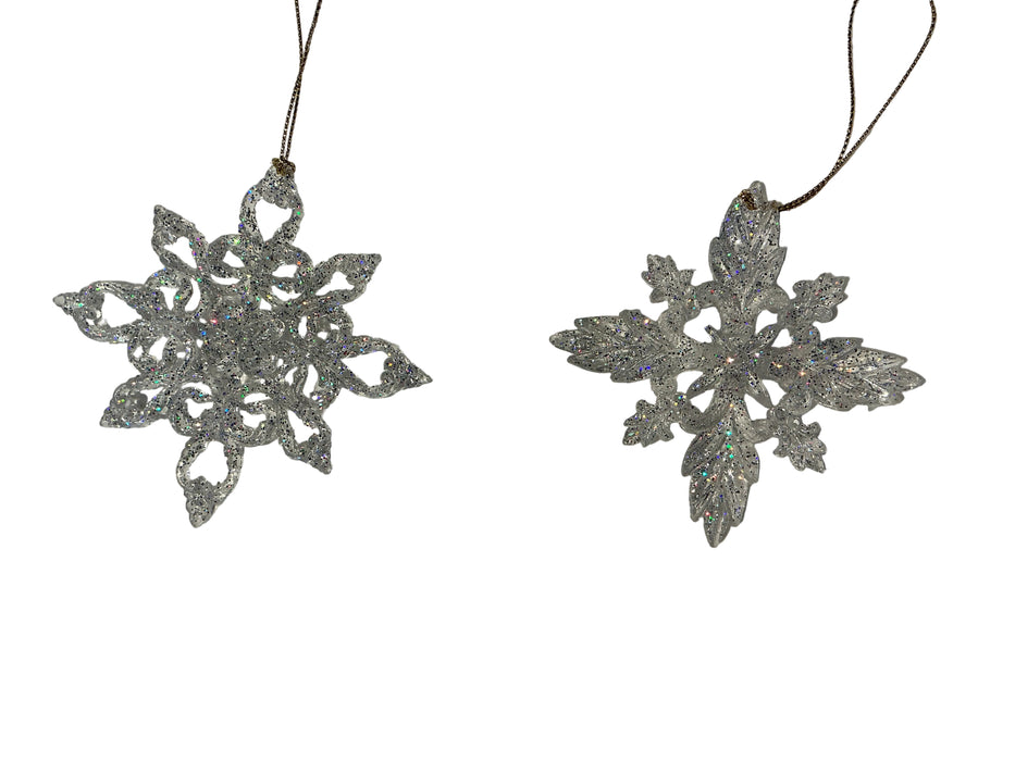 Ornament-3.5" Acrylic Snowflake