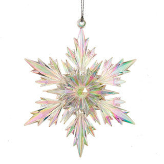 Ornament-5" Iridescent Snowflake