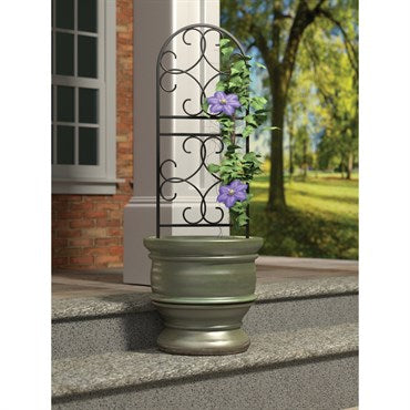 PAN 36" Scroll Pot Trellis