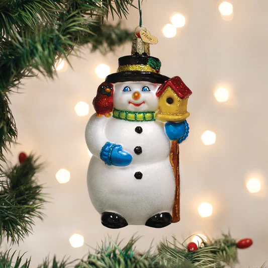 OWC-Snowman With Cardinal