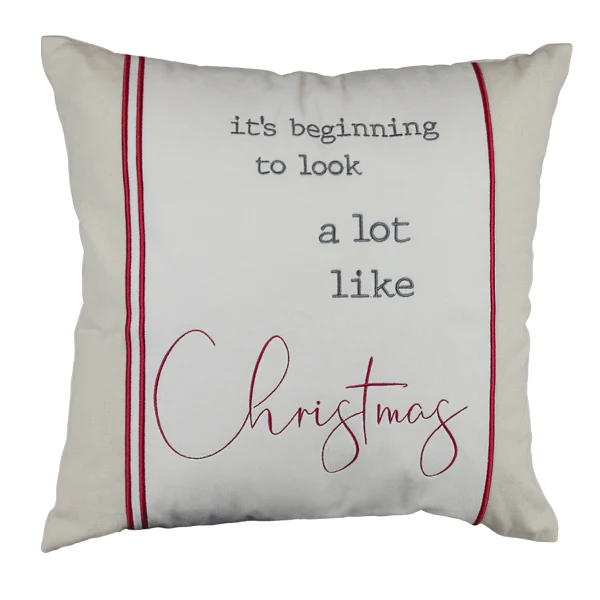 18" Look Like Christmas Pillow