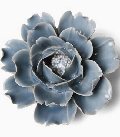 Ceramic Flower Blue Rose