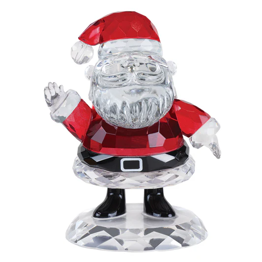 OWC-Santa Crystal Figurine