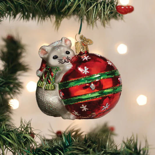 OWC-Playful Christmas Mouse