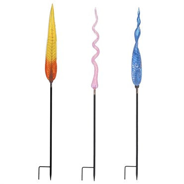 APM Art Glass Leaf Stake